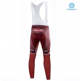 Trägerhose Lange 2019 Team Katusha Alpecin Winter Thermal Fleece N001